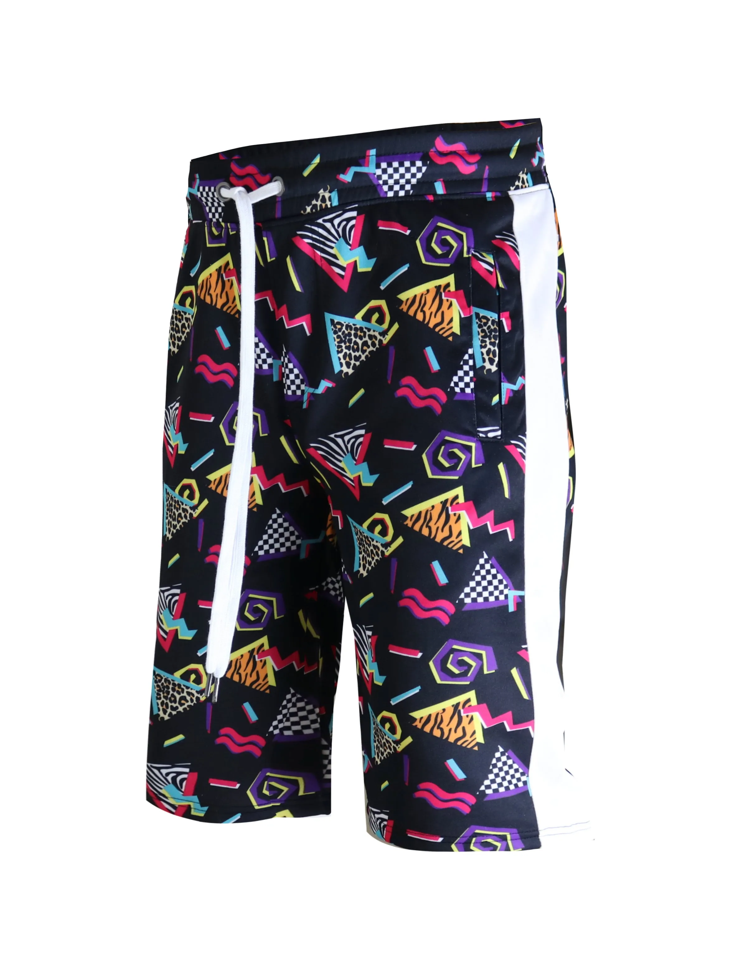 S91701-FASHION TRACK SHORTS (POP)