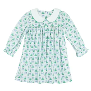 Sage & Lilly Christmas Tree Knit Peter Pan Collar Dress 8593 5108