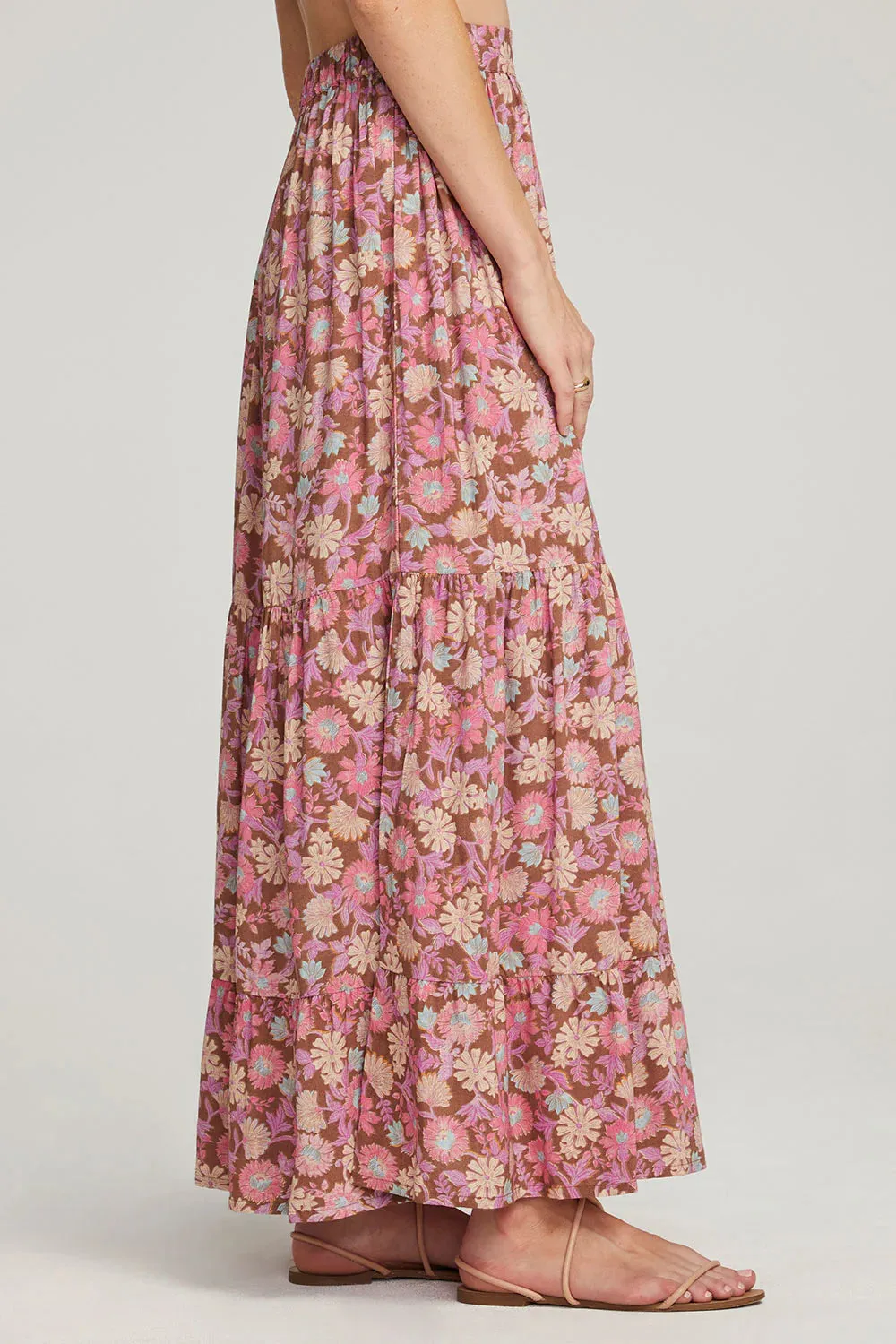 SAL Rex Maxi Skirt Floral Print