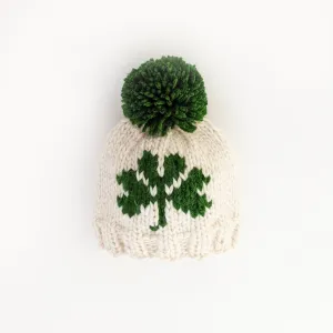 Shamrock St. Patrick's Day Hand Knit Beanie Hat