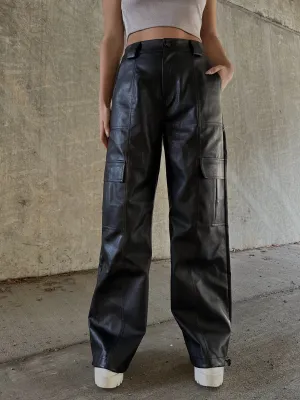 Signature Leather Cargo Pants