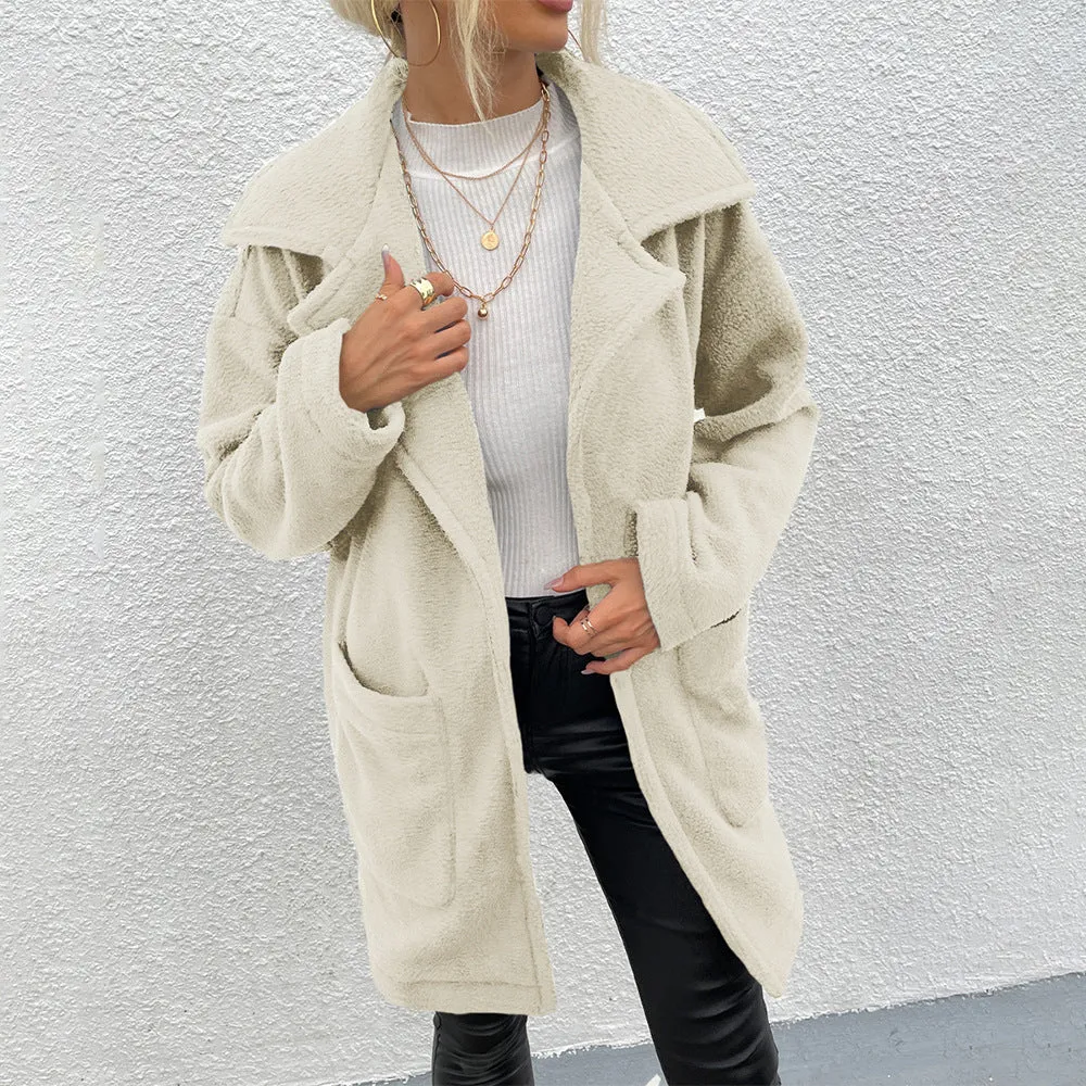 Slot Pocket Mid-length Coat