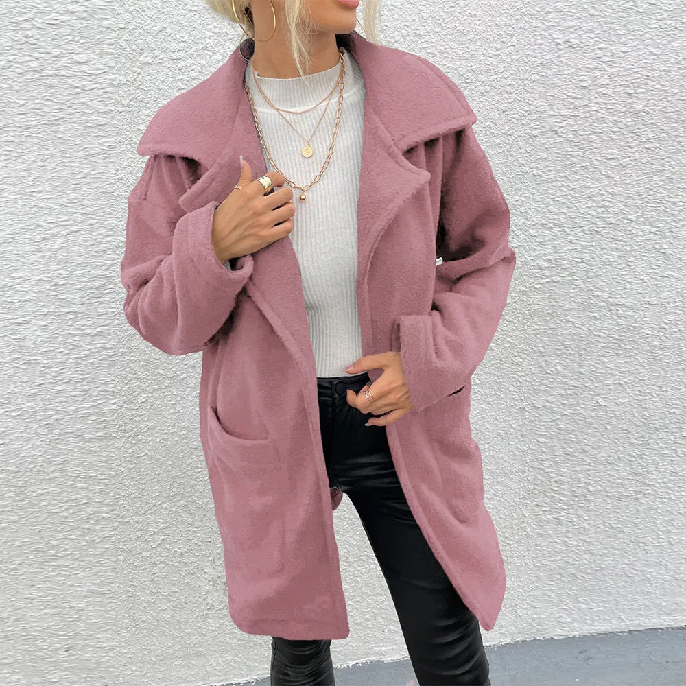 Slot Pocket Mid-length Coat