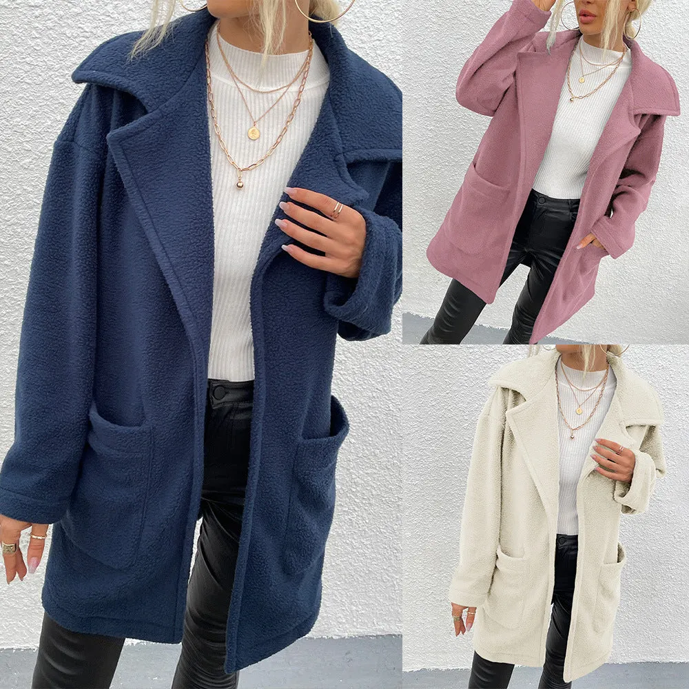 Slot Pocket Mid-length Coat