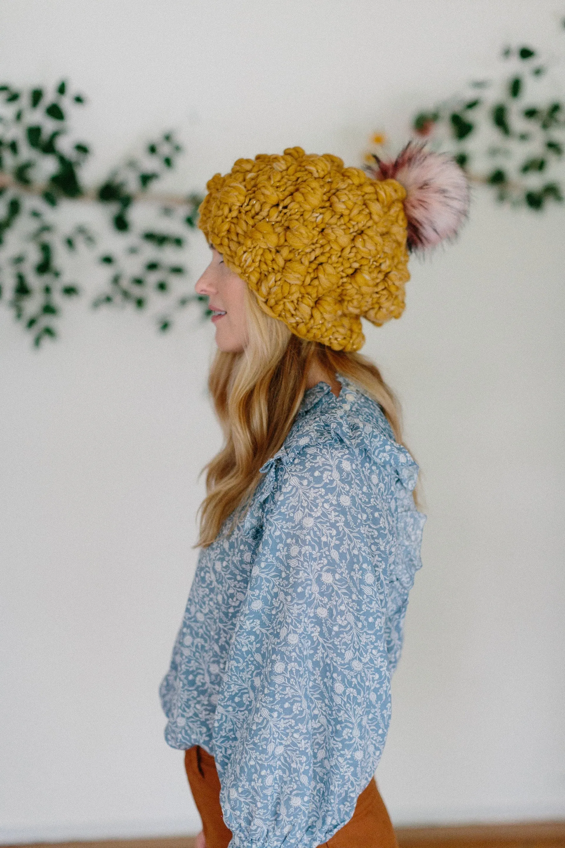 Snowfall Bobble Hat Pattern