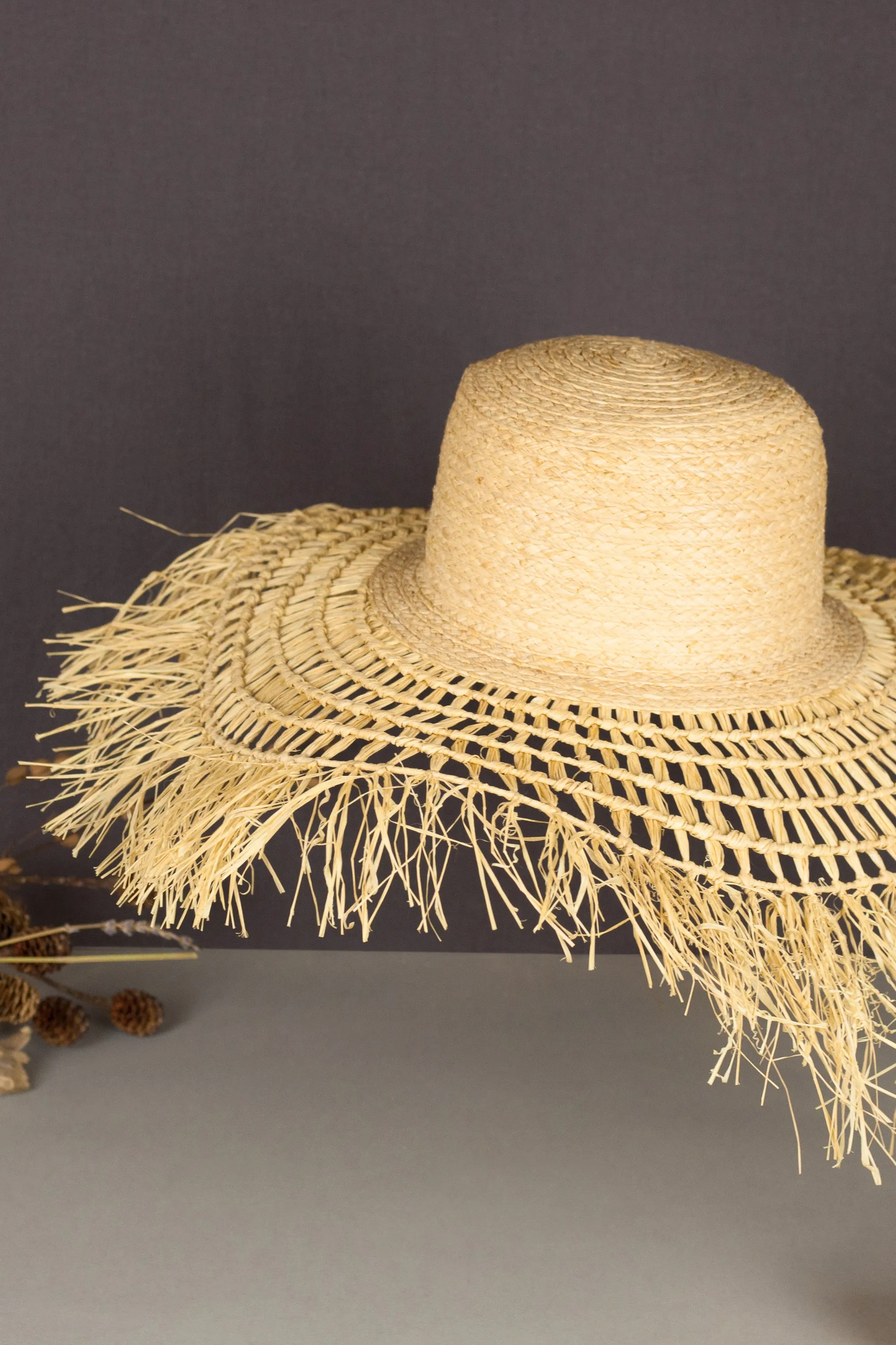 Soleil raffia sun hat