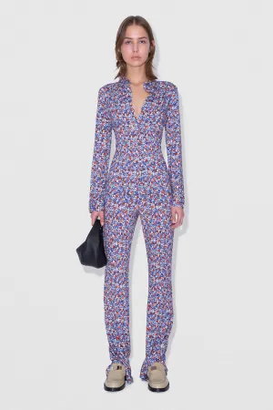 Stella T Trouser Midnight Floral Viscose Jersey