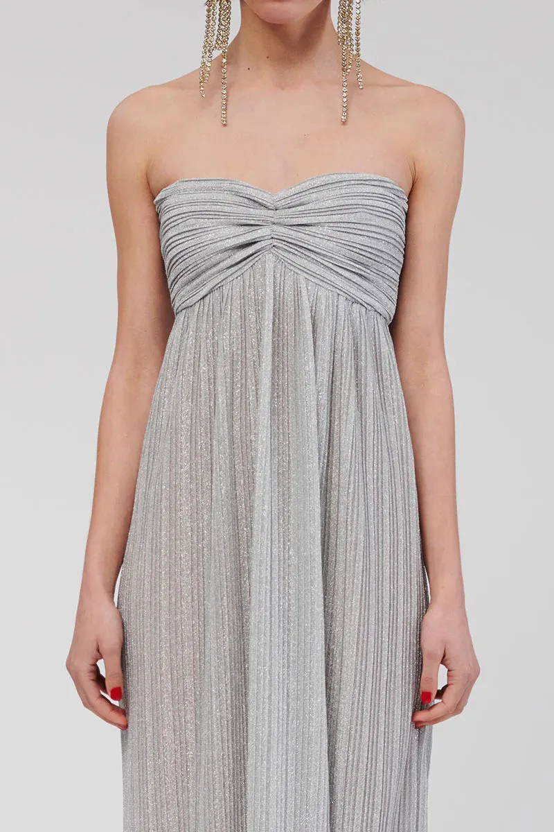 Suboo Stevie Bustier Maxi Dress - Silver