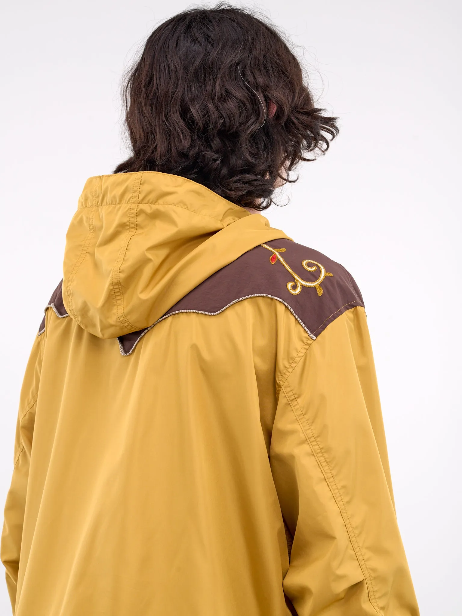 Tenessee Cactus Flower Parka (K2410LJ087-MUSTARD-BROWN)