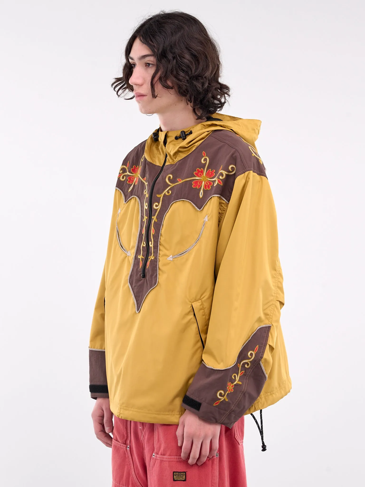 Tenessee Cactus Flower Parka (K2410LJ087-MUSTARD-BROWN)