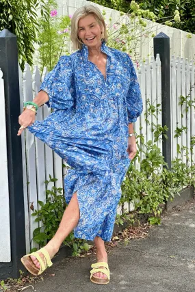 The Winnie Dress | Blue Floral