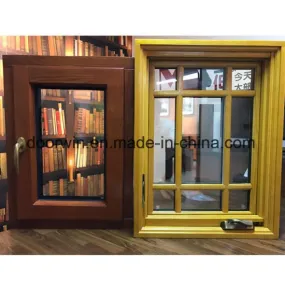 Tilt Turn Window, Oak Wood Window with Exterior Aluminum Cladding, Fitted with Hidden Hinges - China Bronze Swing Window, Novel Design Swing Window