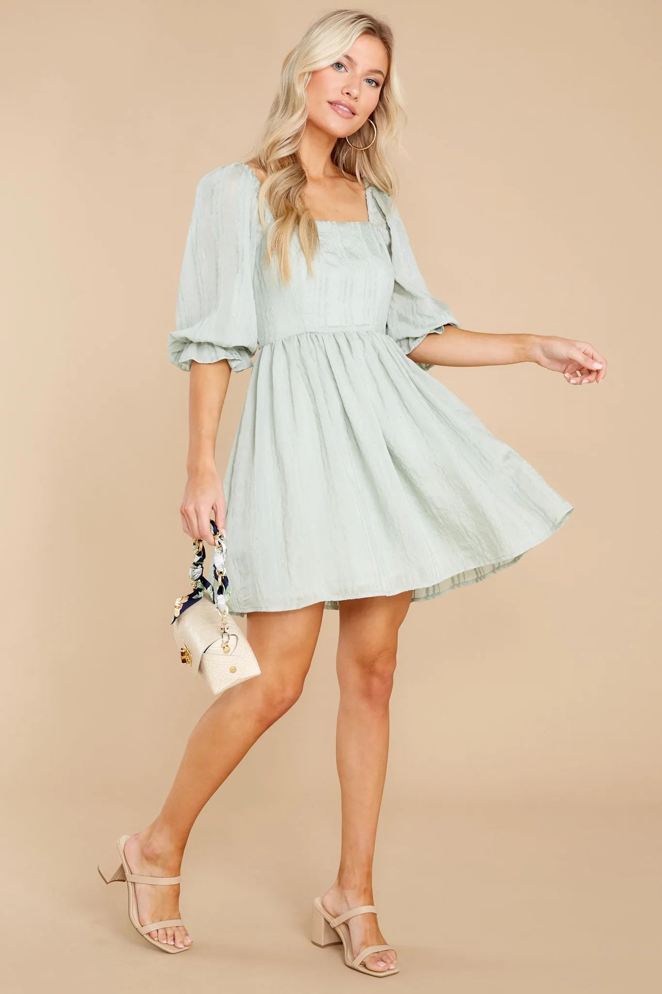 Time After Time Sage Dress