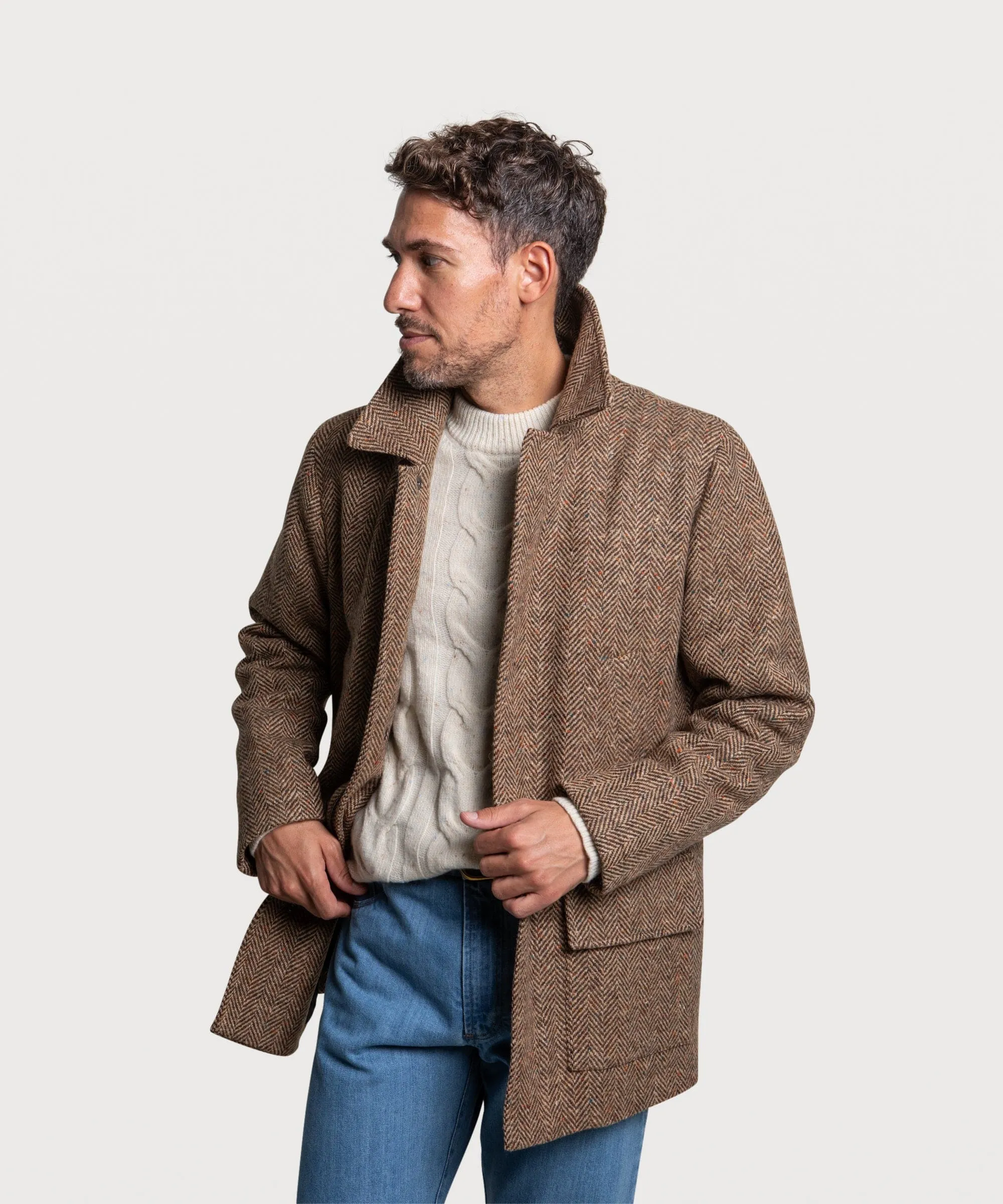 Traveller Herringbone Tweed Jacket