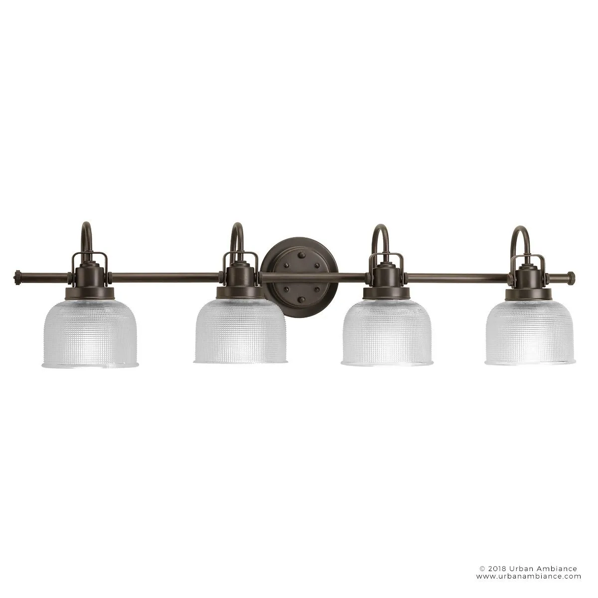 UHP2047 Luxe Industrial Bath Fixture, 8-3/4"H x 35-1/2"W, Fashion Bronze Finish, Harlowe Collection