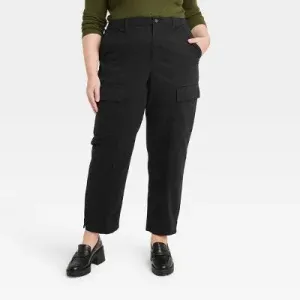 Universal Thread Women's Utility Cargo Pants High-Rise Loose Fit Stretchy