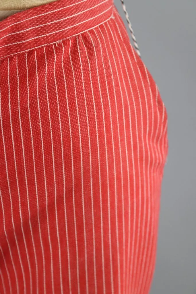 Vintage Red Pinstripe Pants