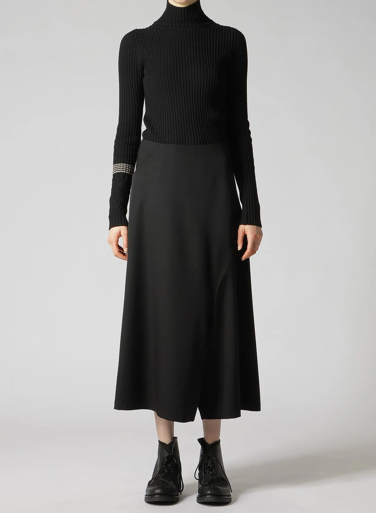 WOOL GABARDINE BACK YORK SKIRT PANTS