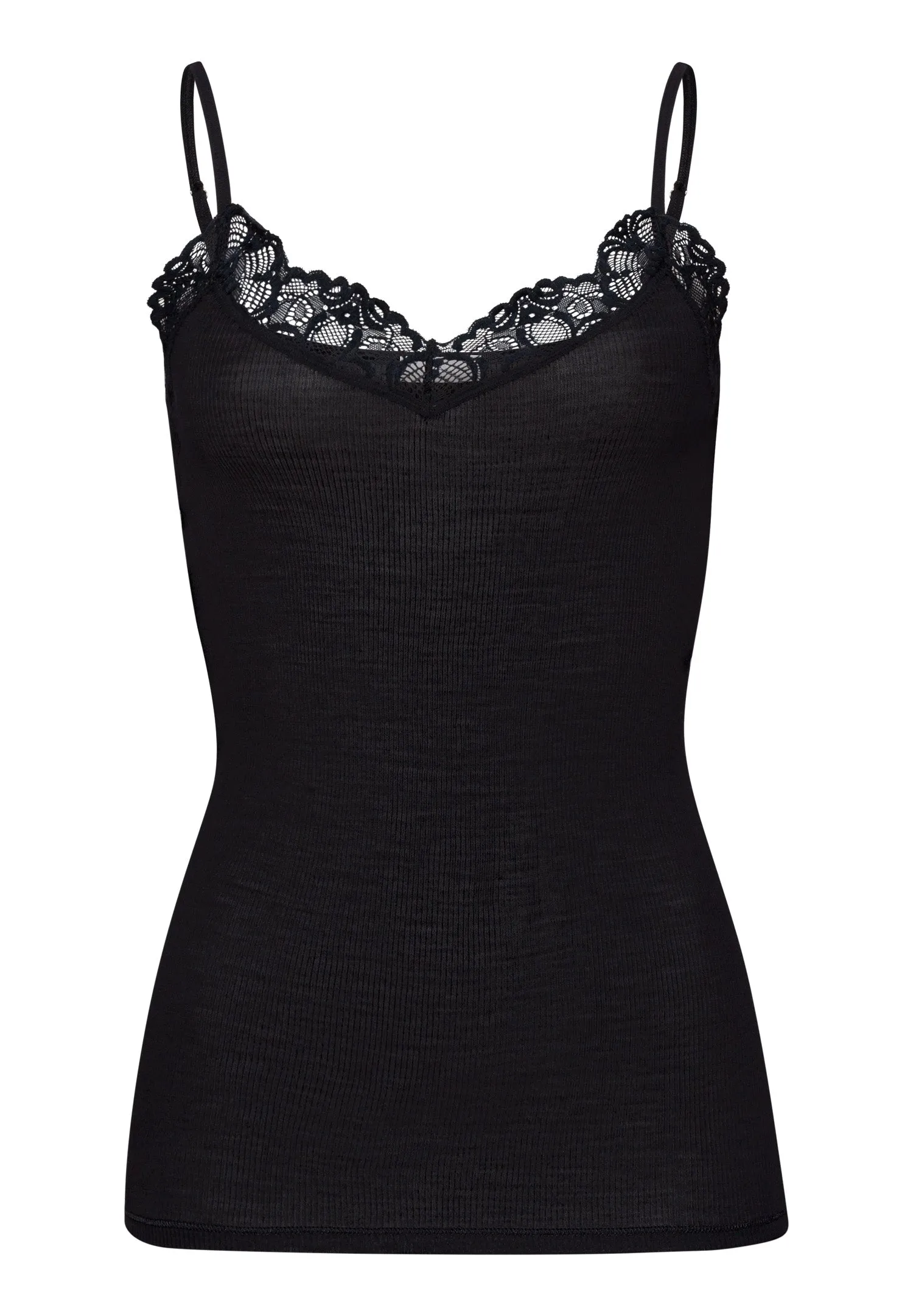 Woolen Lace Camisole | Black 70911-019