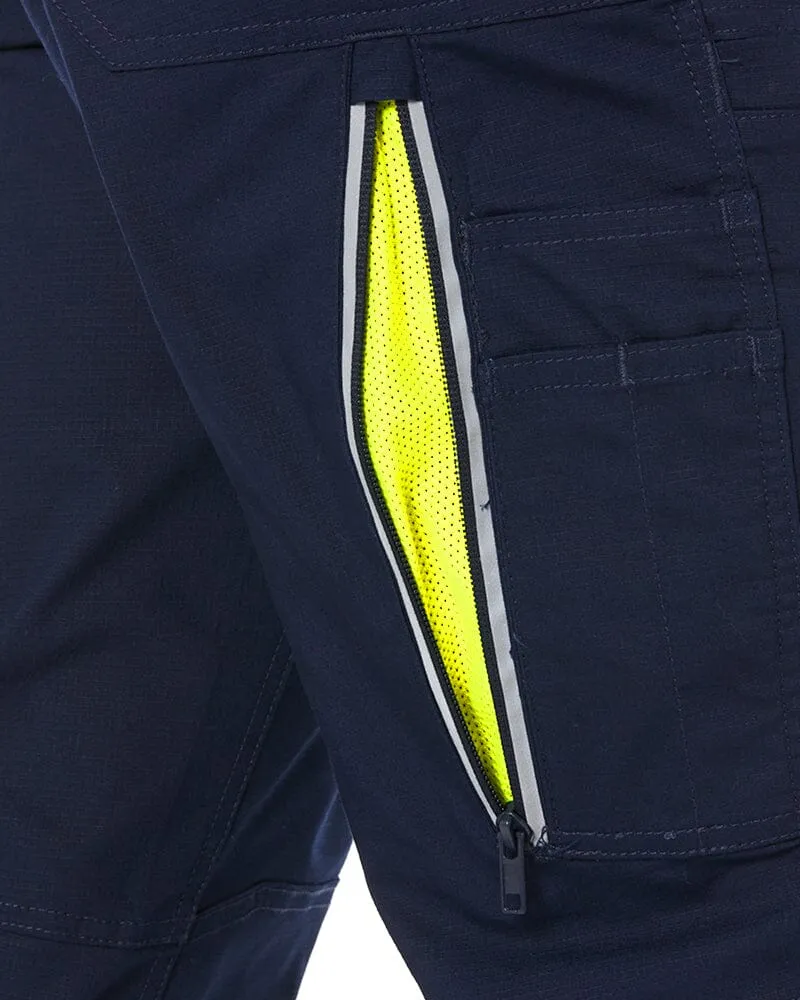 X Airflow Taped Stretch Ripstop Vented Cargo Pant - Navy/Yellow