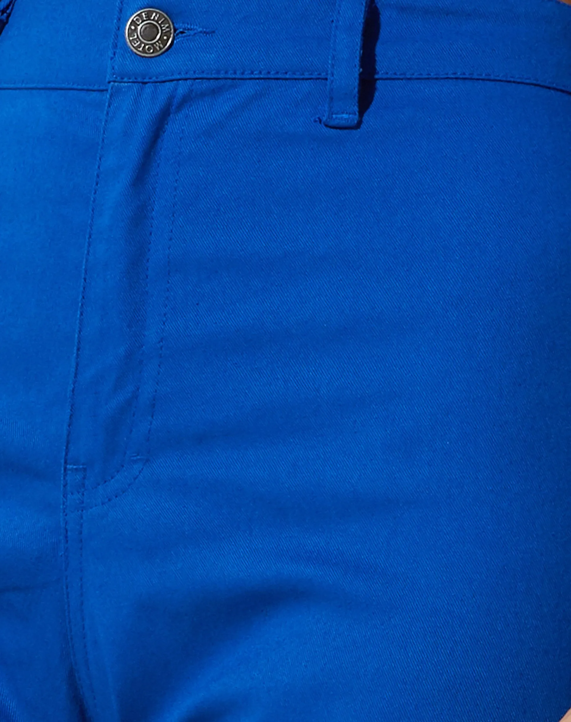 Zoven Flare Trouser in Twill Cobalt Blue